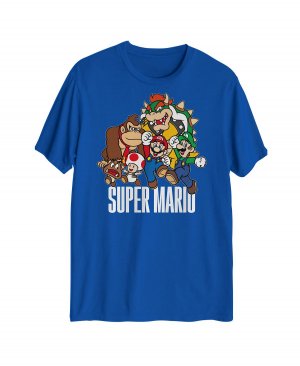 Мужская футболка с рисунком super mario group Hybrid