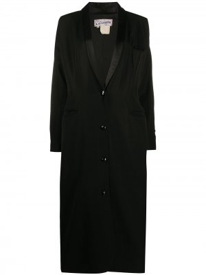 Длинное пальто прямого кроя Jean Paul Gaultier Pre-Owned. Цвет: черный