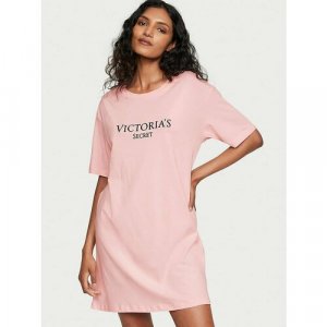 Сорочка Victorias Secret, размер XS/S, розовый Victoria's Secret. Цвет: розовый