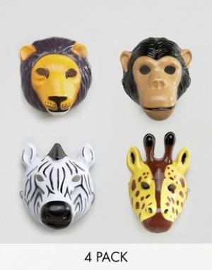Карнавальные маски с изображением животных Temerity Jones. Цвет: мульти