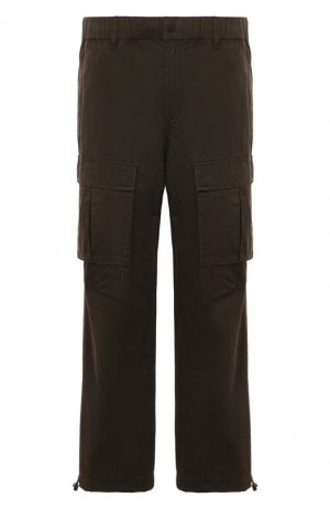 Хлопковые брюки-карго Ksubi. Цвет: серый
