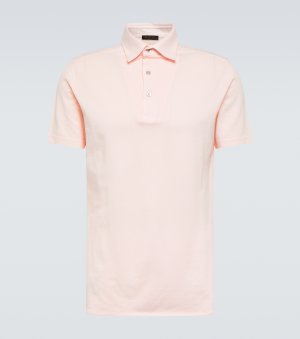 Рубашка-поло из хлопкового пике , розовый Loro Piana