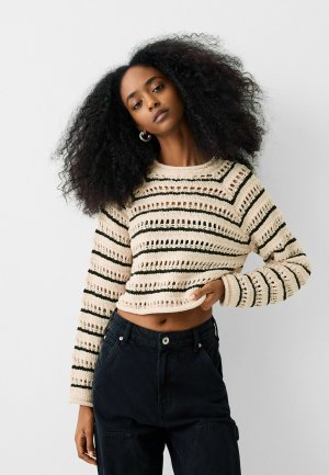 Вязаный свитер , цвет black Bershka