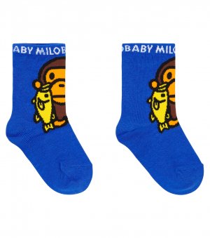 Носки Baby Milo из смесового хлопка BAPE, синий Bape