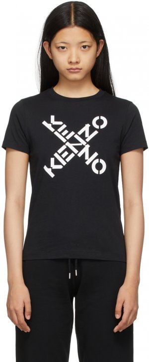 Черная спортивная футболка Big X Kenzo
