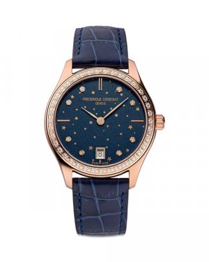 Классические часы, 36 мм Frederique Constant, цвет Blue Frédérique Constant