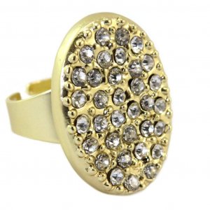 [P6362] - Дизайнерское кольцо Illuminations белое золото 26x20 мм Dolce Vita