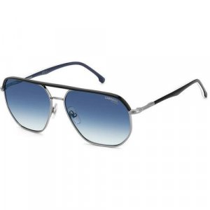 Солнцезащитные очки , голубой, серебряный CARRERA. Цвет: голубой