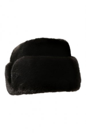 Норковая шапка FurLand. Цвет: чёрный
