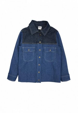 Куртка джинсовая Ёмаё. Цвет: синий