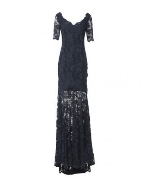 Длинное платье OLVI'S. Цвет: темно-синий