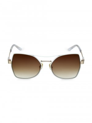 Солнцезащитные очки Stoic в шестиугольной оправе 56 мм Coco and Breezy, белый Breezy