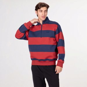 Мужской свитшот Street Beat Half Zip Striped Pullover Fleece STREETBEAT. Цвет: разноцветный