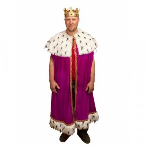 Взрослый карнавальный костюм EC-201048 Королевская мантия Elite CLASSIC. Цвет: красный/малиновый