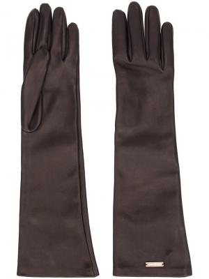 Длинные перчатки Dsquared2. Цвет: коричневый