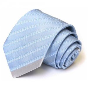 Мужской галстук в голубых тонах 42931 Azzaro. Цвет: голубой