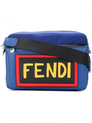 Сумка на плечо с заплаткой логотипом Fendi
