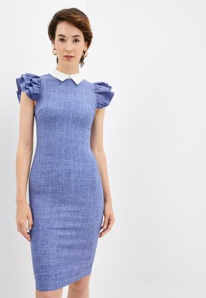 Платье Maurini. Цвет: синий