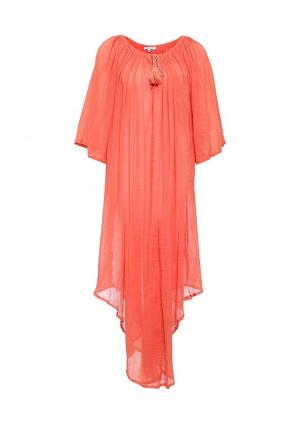 Платье пляжное Brigitte Bardot. Цвет: коралловый