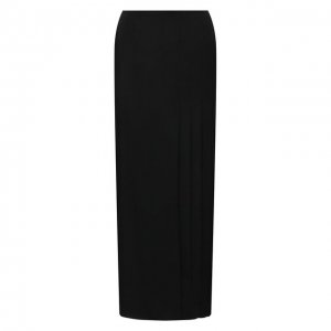 Шерстяная юбка Yohji Yamamoto. Цвет: чёрный