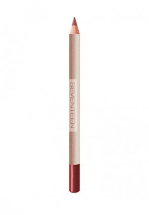Карандаш для губ Seventeen устойчивый, LONGSTAY LIP SHAPER, т. 21 тёмный оранжевый. Цвет: оранжевый
