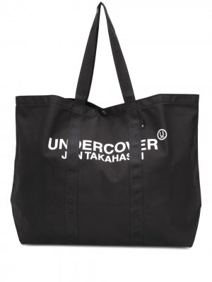 Большая сумка-шопер с логотипом UNDERCOVER. Цвет: черный