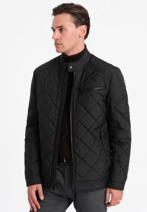 Легкая куртка QUILTED BIKER , цвет black Ombre