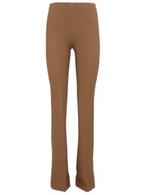 Расклешенные брюки Chapurin. Цвет: коричневый