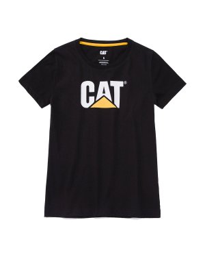Женская футболка с логотипом ТМ CAT, черный Cat