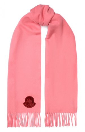 Шерстяной шарф Moncler. Цвет: розовый