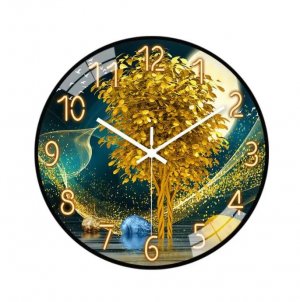 2024 xiaomi mijiaНастенные часы с батарейным питанием Настенные декоративные 8 дюймов без тиканья Простые современные круглые нетикающим настенным декором батарейкой