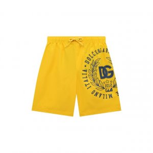 Плавки-шорты Dolce & Gabbana. Цвет: жёлтый