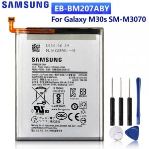 Оригинальный сменный аккумулятор для телефона EB-BM207ABY Galaxy M30S M3070 M21 M31 M215 6000 мАч Samsung