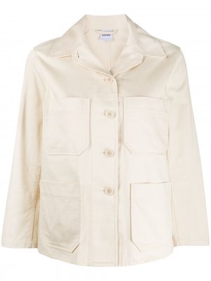 Джинсовая куртка-рубашка Aspesi. Цвет: нейтральные цвета
