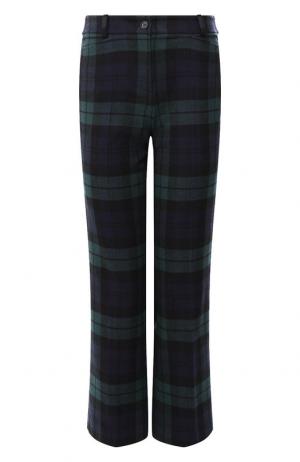 Укороченные брюки из шерсти Michael Kors Collection. Цвет: разноцветный