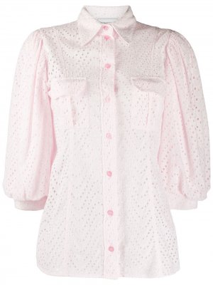 Блузка с вышивкой Forte Dei Marmi Couture. Цвет: розовый