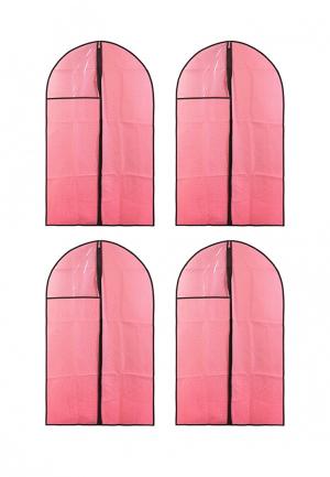 Комплект чехлов для одежды 4 шт. El Casa MP002XU0CRY0. Цвет: розовый