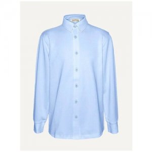 Школьная рубашка , размер 140-146, голубой Tsarevich. Цвет: голубой