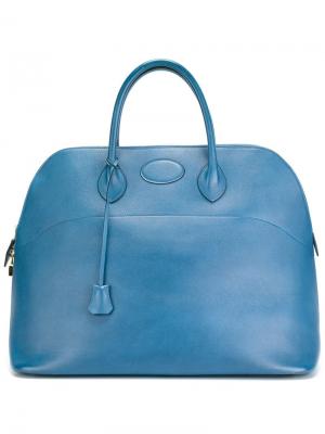 Дорожная сумка Hermès Vintage. Цвет: синий