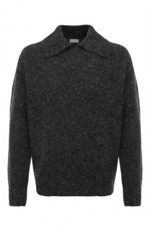 Шерстяной свитер Dries Van Noten. Цвет: серый