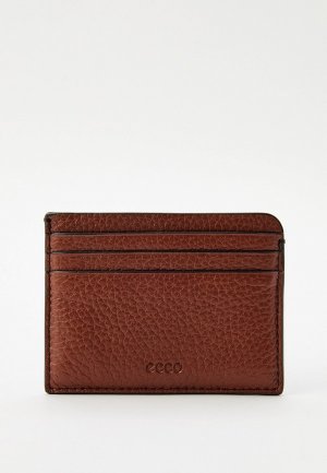 Кредитница Ecco Card Case. Цвет: коричневый