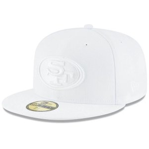 Мужская облегающая шляпа New Era San Francisco 49ers White on 59FIFTY