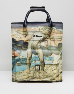 Кожаный рюкзак с принтом картины Уильяма Блейка Dr Martens. Цвет: мульти