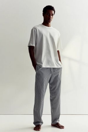 Пижамные брюки стандартного кроя , серый H&M
