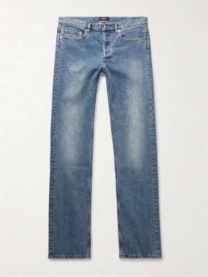 Новые стандартные прямые джинсы Dry Selvedge , средний деним A.P.C.