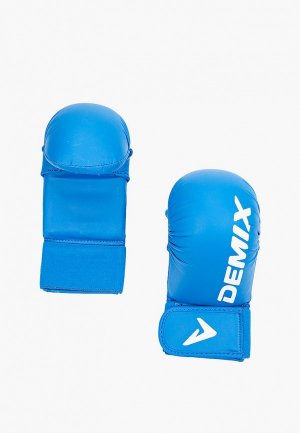 Перчатки для карате Demix. Цвет: синий