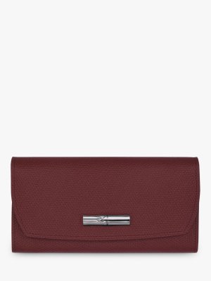 Кожаный кошелек Roseau Continental, сливовый Longchamp