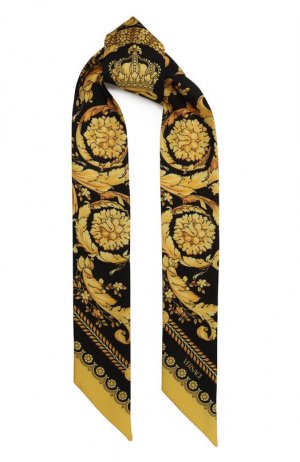 Шелковый шарф-твилли Versace. Цвет: разноцветный