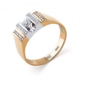 Кольца Золотое кольцо с бриллиантом Master Brilliant