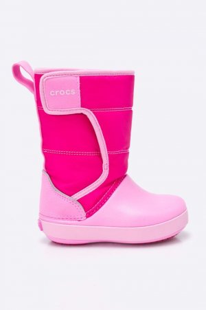 - детская зимняя обувь Lodge Point, розовый Crocs